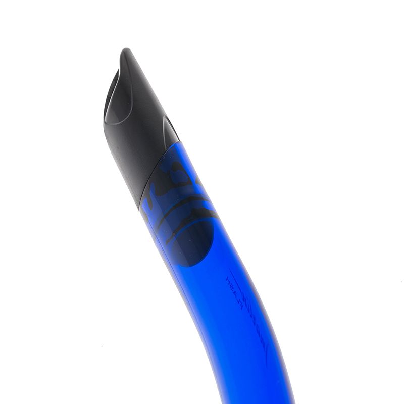 фото Трубка marlin flash (прямая гофра) black/blue