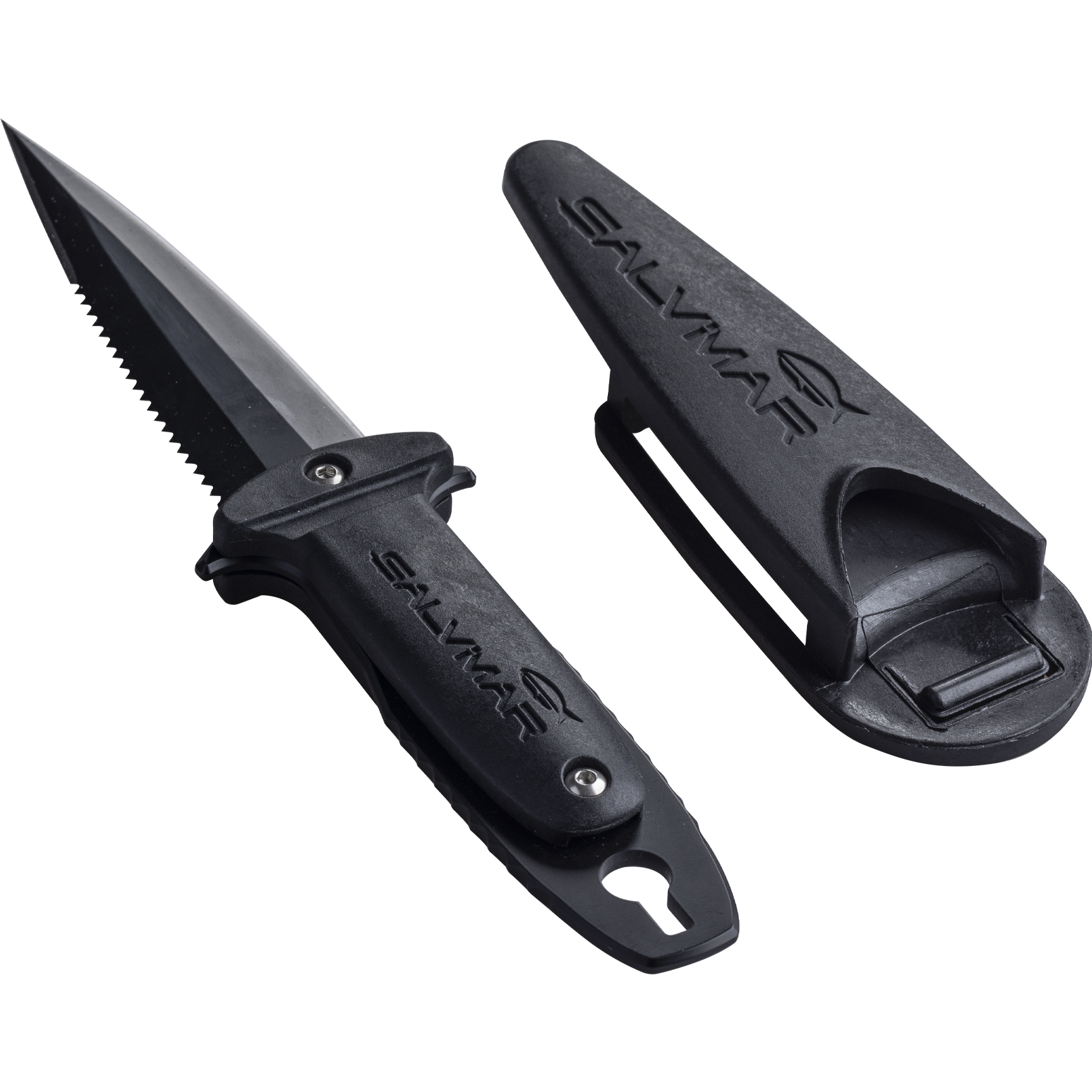 Нож ST-Atlantis, черное лезвие, черный фото