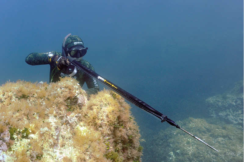 фото Mares cyrano evo hf 120 см ружье для подводной охоты с катушкой, пневматическое, с регулятором мощности