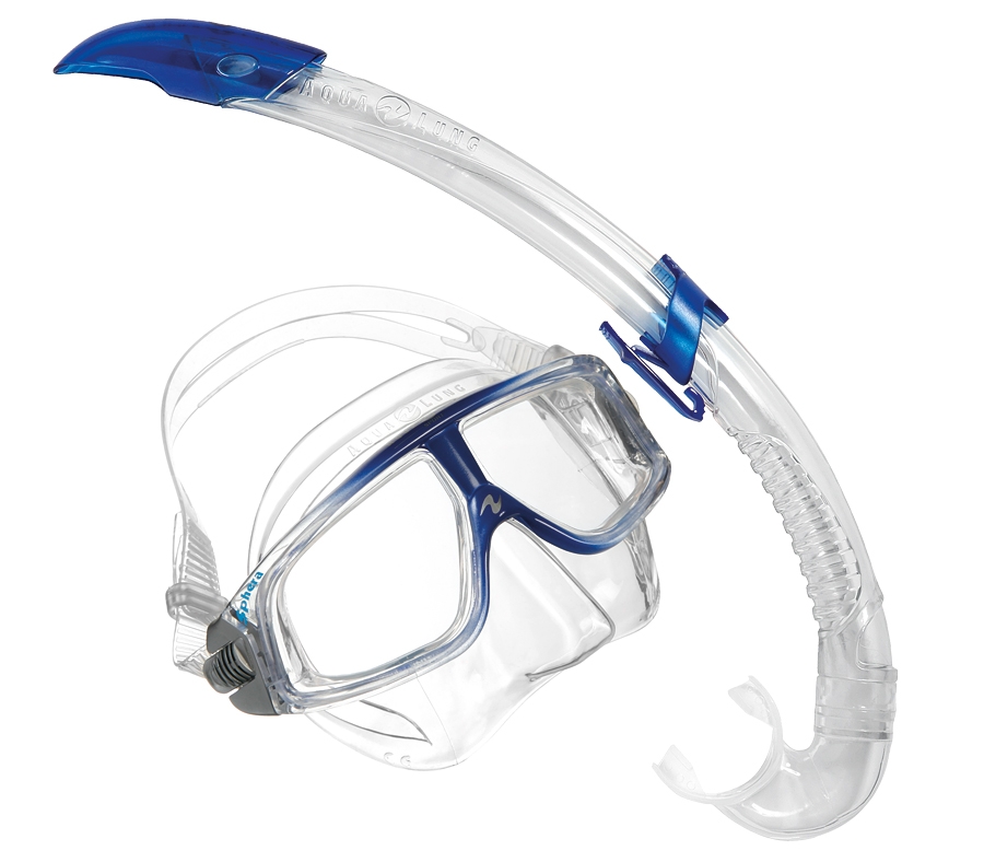 фото Комплект маска aqua lung sphera lx (пр.сил) + трубка airflex lx blue
