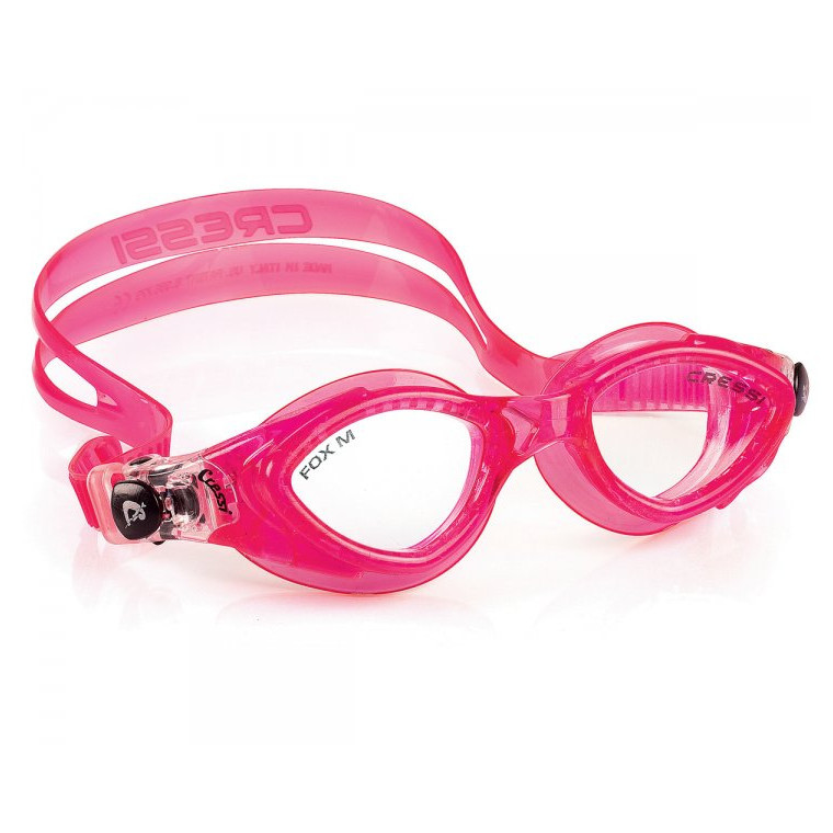 Очки для плавания CressiSub CRAB прозрачные линзы розовые фото