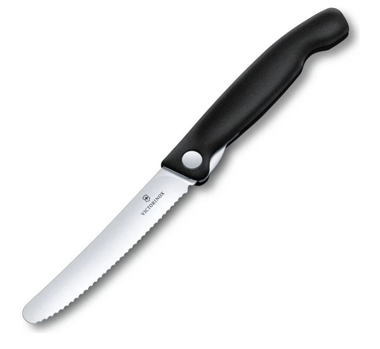 Нож Victorinox SWISS CLASSIC складной серрейтор черный фото