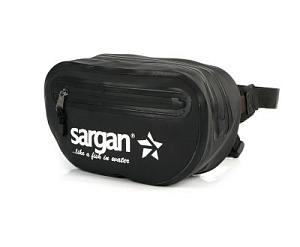 Гермо-сумка на пояс САРГАН "БАНАНА", с доп.карманом, черная фото