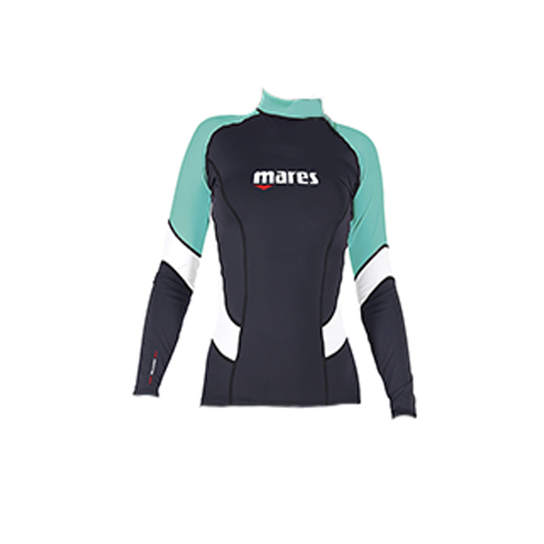 фото Гидрокостюм mares rash guard trilastic, лайкра, футболка с длинным рукавом, женская