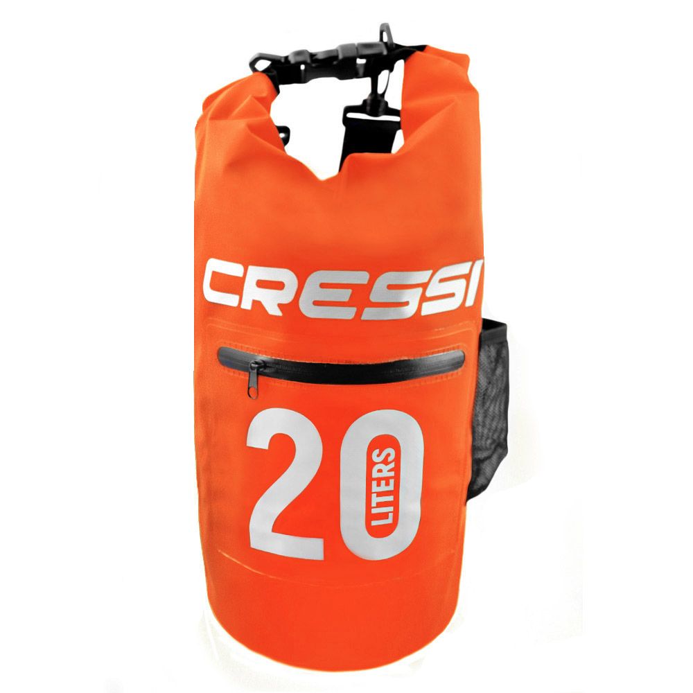 Герморюкзак CRESSI с карманом на молнии, BACK PACK, оранжевый 20 литров, Cressi фото