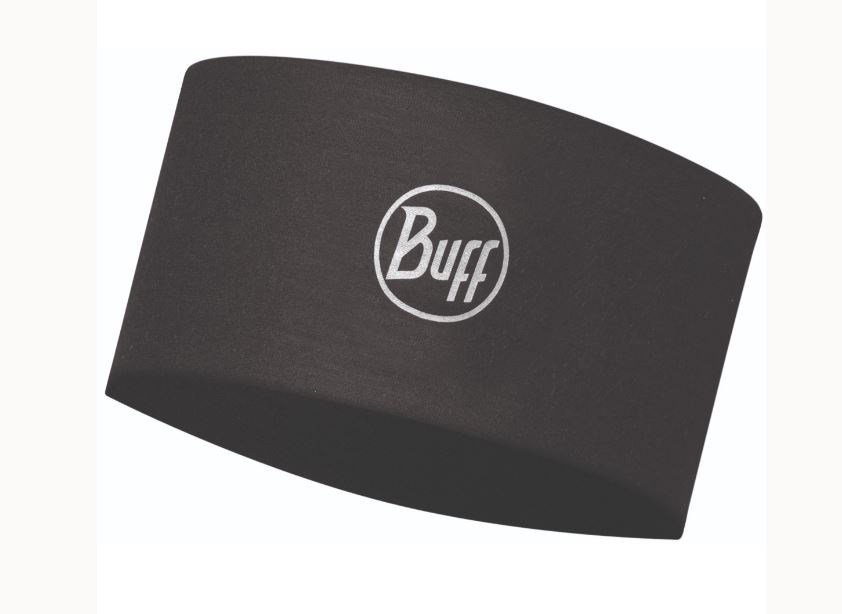 Повязка Buff COOLNET UV+ WIDE HEADBAND solid black фото