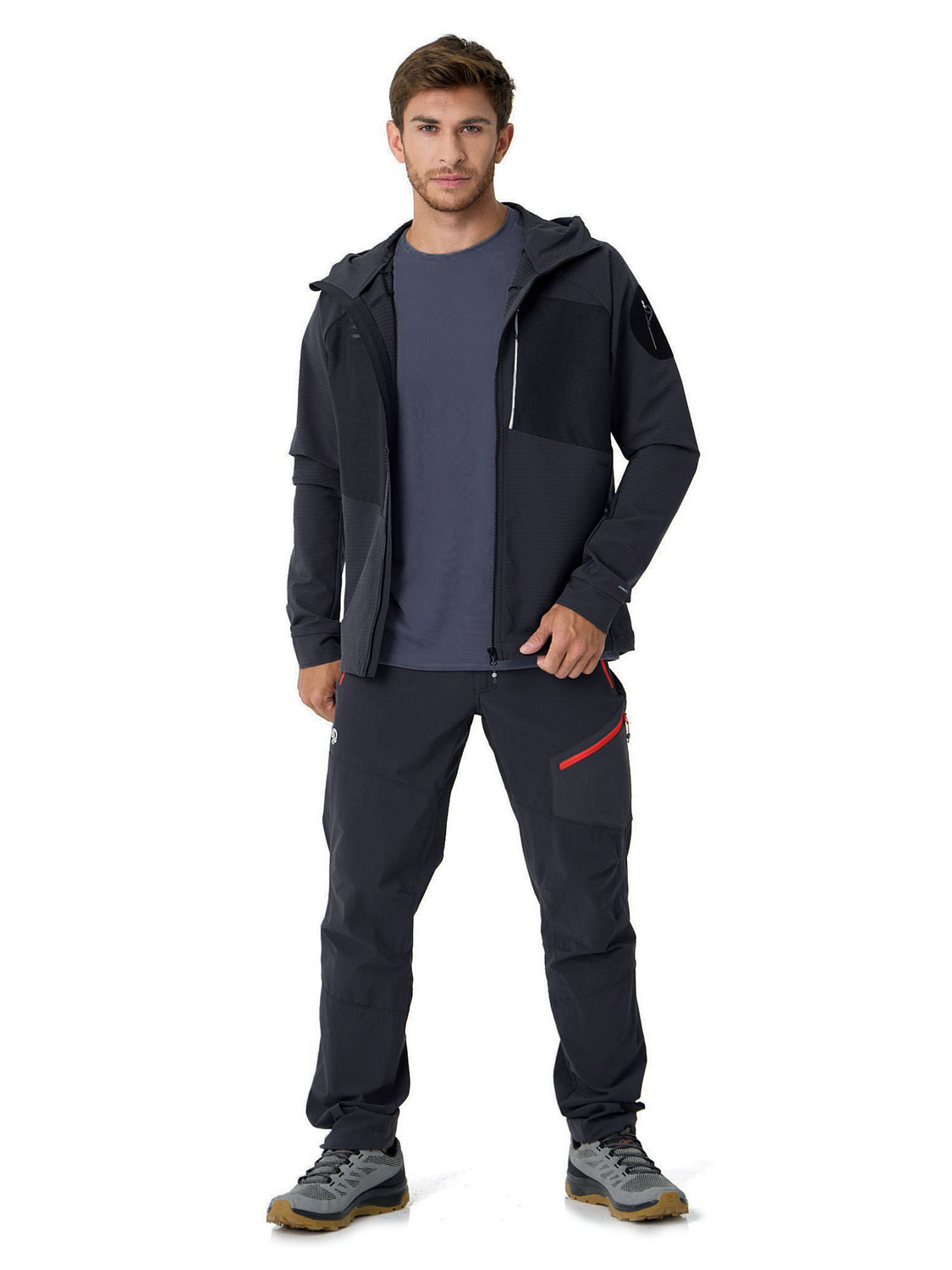 Куртка Ternua DEMIN HARD HOOD JKT M whales grey/black - купить в  sportmarket.su за 17 589