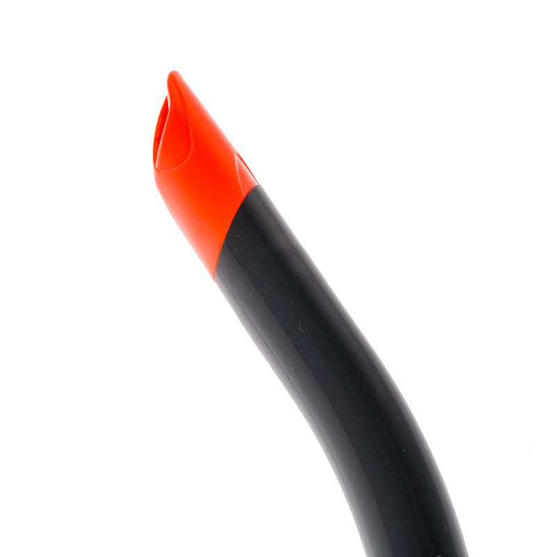 фото Трубка marlin flash (прямая гофра) black/ orange