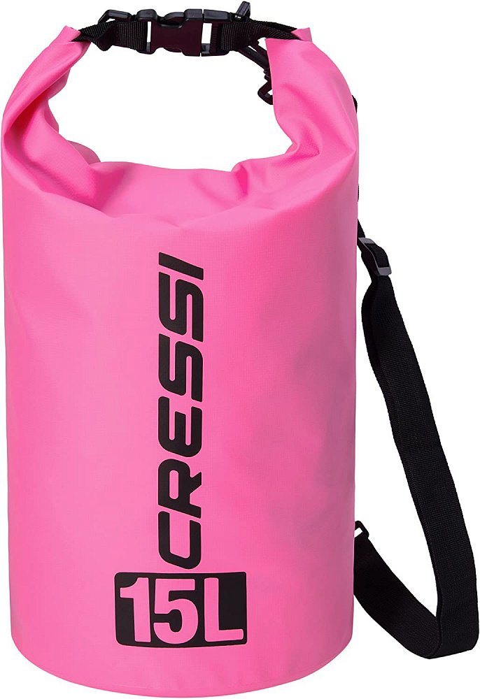 Гермомешок CRESSI с лямкой DRY BAG  розовый 15 литров, Cressi фото