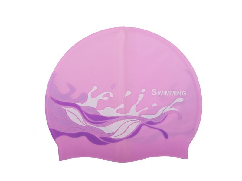 Шапочка для плавания CSP4 WAVE розовая Saeko фото