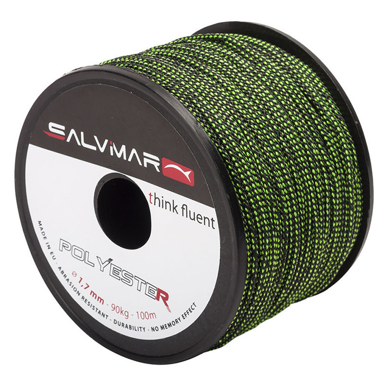 Линь Salvimar Polyester, черно-зеленый ø 1.7 мм., 90 кг., 50 м. фото