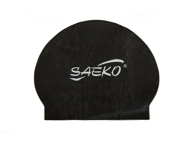 фото Шапочка для плавания c2 opp из латекса черная saeko saekodive