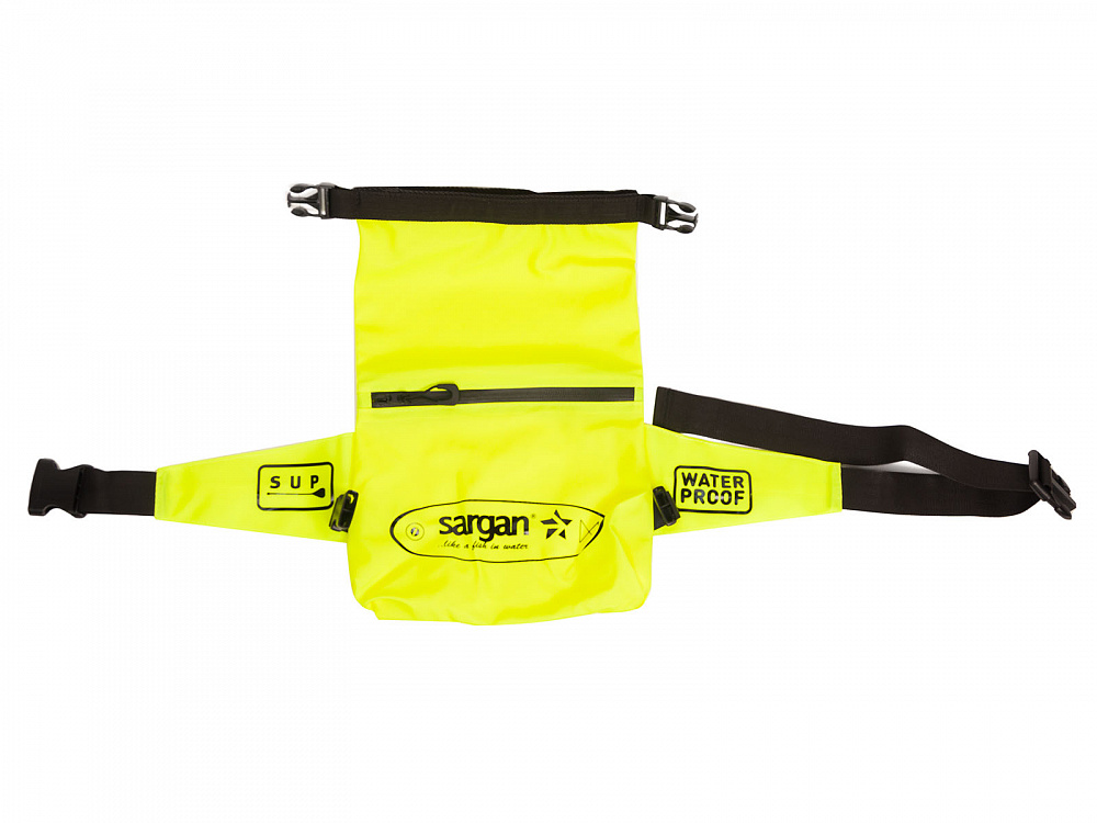 Гермо-сумка на пояс САРГАН "КЕНГА+SUP", с доп.карманом, желтая фото