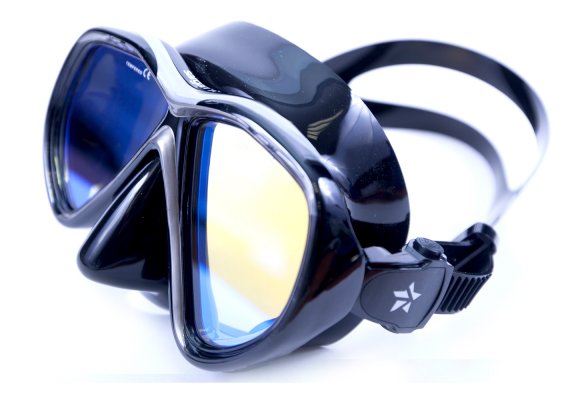 Фото маска подводная sargan вуокса (черный силикон) просветленные линзы черная