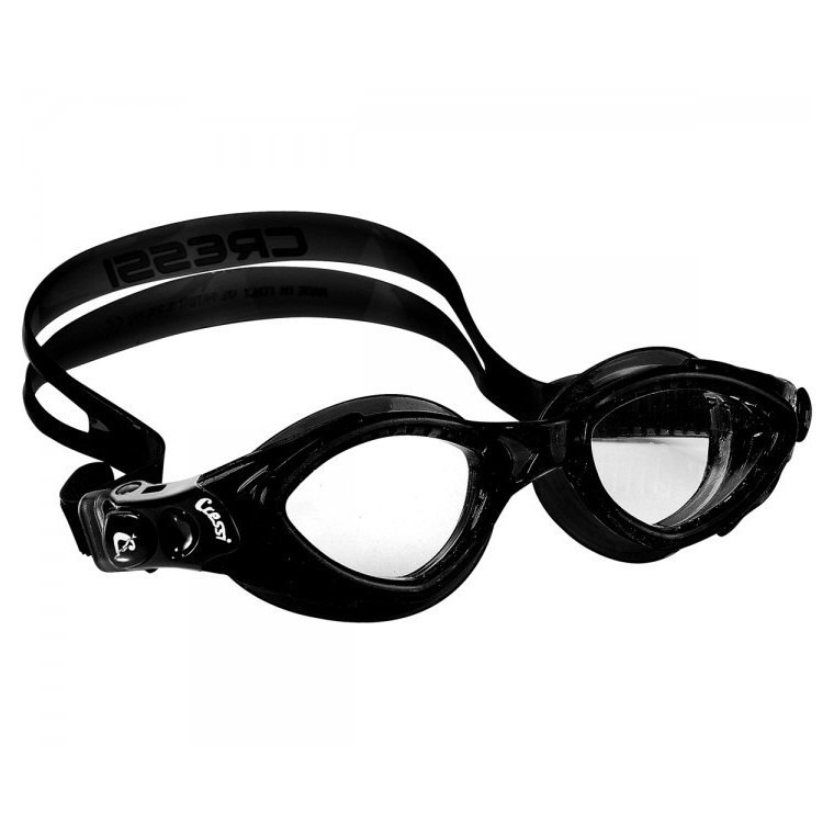 Очки для плавания CressiSub FOX прозрачные линзы черные фото