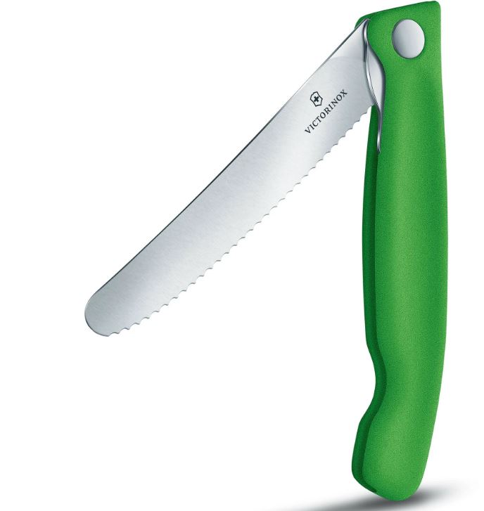 Нож Victorinox SWISS CLASSIC складной серрейтор зеленый фото