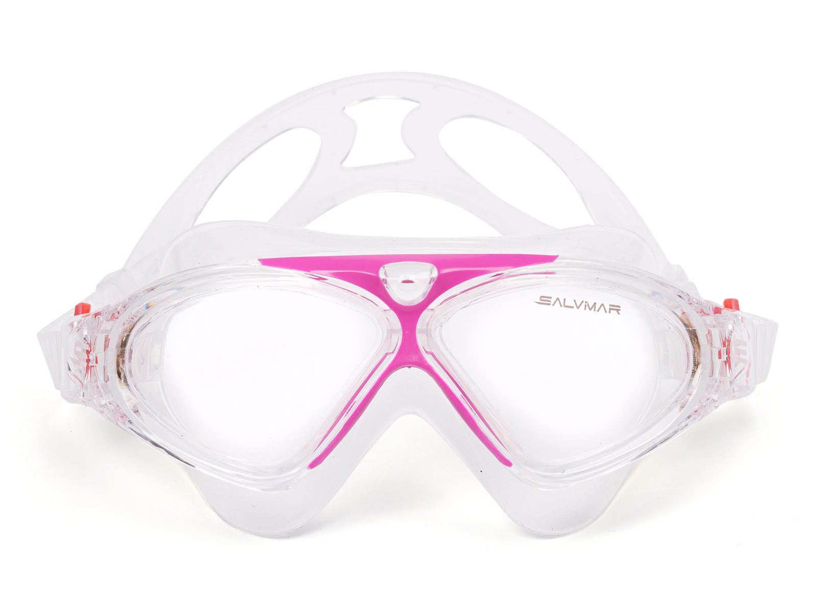 Очки для плавания детские FLUYD FREEDOM JR прозрачный силикон/розовая рамка фото