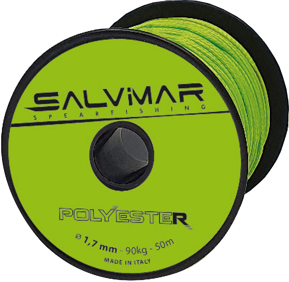 Линь Salvimar Polyester, Ядовито-Зеленый ø 1.7 мм., 90 кг., 50 м. фото