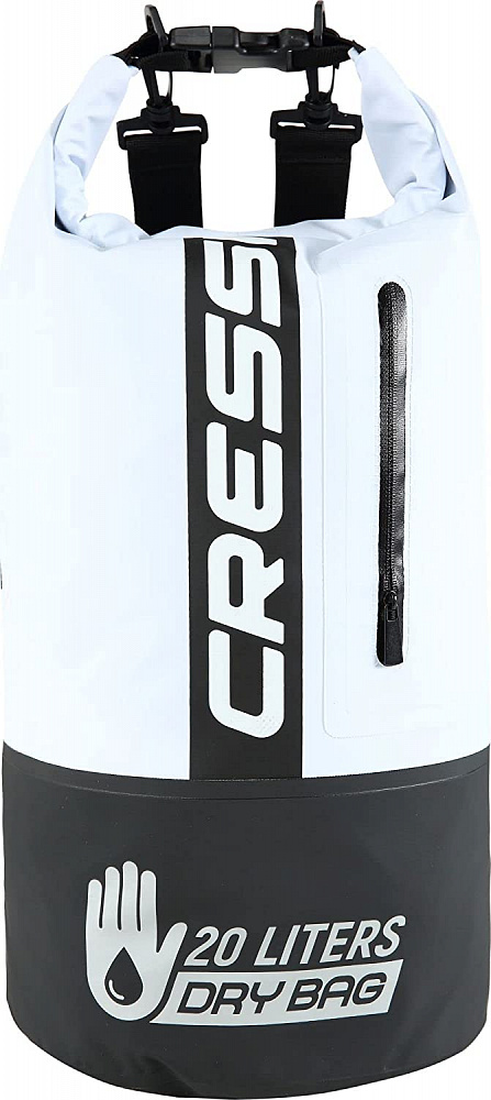 Герморюкзак CRESSI с карманом на молнии Premium BACK PACK, черный/белый, 20 литров, Cressi фото