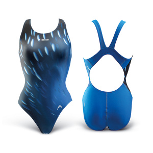 Фото купальник azzurro, цвет синий (bl), ultra back, high leg, training.