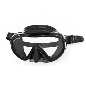 Фото маска для подводной охоты riffe coco прозрачные стекла, цвет черный