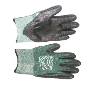 Фото перчатки akvilon dyneema, защитные c резиновой ладонью, цв.зеленый