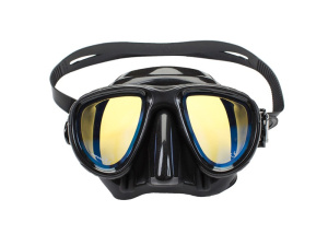Фото маска подводная scorpena k (черный силикон) контрастные линзы черная