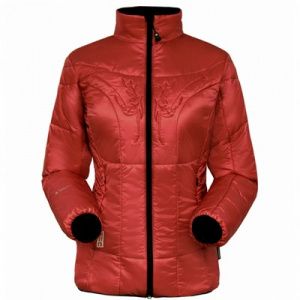 Фото куртка теплая женская сивера камка красная