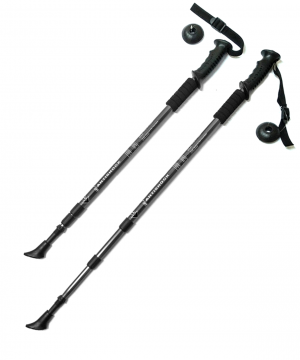 Фото палки для скандинавской ходьбы, f18435, 60-135 см, 3-секционные, черные