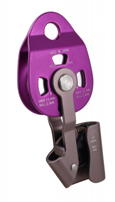 Фото блок-ролик c зажимом венто holder одинарный с подшипником дюраль