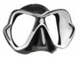 Фото маска для плавания mares x-vision ultra ls, цвет чёрно-белый прозрачные стекла