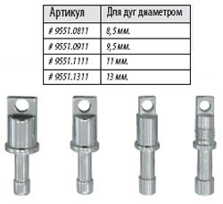Фото наконечник alexika для алюминиевых дуг lock tips alu 1.3