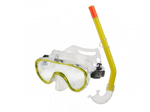 Фото набор (маска+трубка) seac sub marina прозрачный силикон/желтый