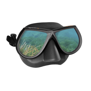 Фото маска для подводной охоты mares star elite зеркальные стекла, цвет р. черный, цвет об. черный