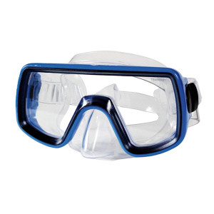 Фото маска для плавания детская mares tropika, прозрачный /синяя