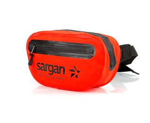 Гермо-сумка на пояс САРГАН "БАНАНА", с доп.карманом, оранжевая фото