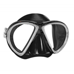 Фото маска для плавания mares x-vu, для взрослых - ц.об.прозрачный, ц.р.красный