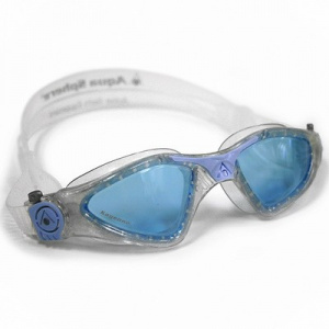Фото очки для плавания aquasphere kayenne lady голубые линзы glitter/powder blue