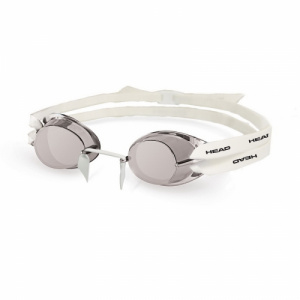 Фото стартовые очки для плавания head swedish tpr цвет рамки черный дымчатые стекла, цвет обтюратор черный