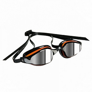 Очки для плавания AquaSphere K180+ зеркальный линзы orange/black фото