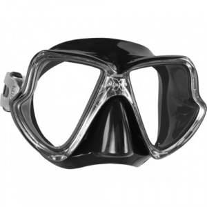 Фото маска для плавания детская mares x-vision mid, детская, цвет черный