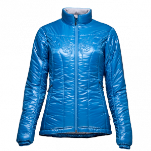 Фото куртка теплая женская сивера камка голубая