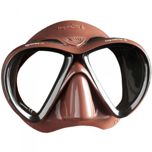 Фото маска для подводной охоты mares x-vu liqidskin sf, цвет чёрно-коричневый / чёрно-коричневый