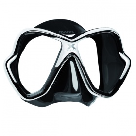 Фото маска для плавания mares x-vision, цвет черный / чёрно-белый