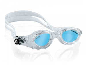 Фото очки cressi crab детские прозрачные с линзами азур