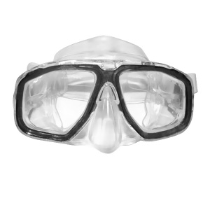 Фото маска для плавания marvel, прозрачный /черная