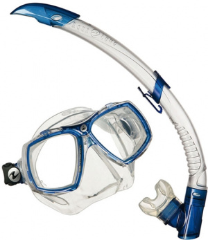 Фото набор technisub маска look2 + трубка air (прозрачный силикон) midi