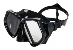 Фото маска подводная sargan ока черная (черный силикон)