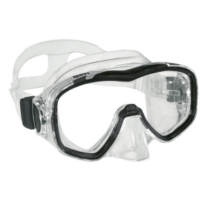 Фото маска для плавания mission, прозрачный /черная