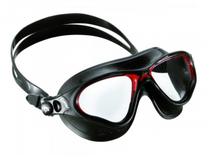 Фото очки cressi cobra черный силикон/темные линзы/черная рамка